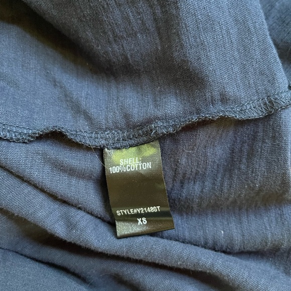 POMANDER PLACE Tuckernuck Flutter Sleeve Tee Shirt Navy Blue Women’s XSMALL - Picture 3 of 3